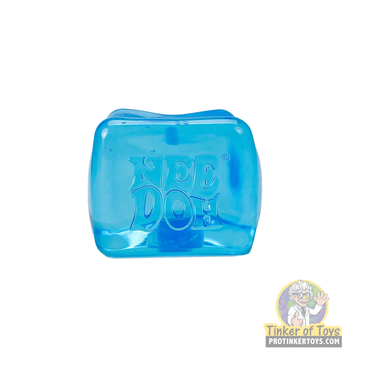 Blue, squishy toy with "NEE DOH" text for Schylling SNCBND