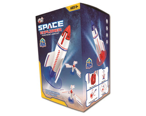 Rocket launcher kit box showing rockets and launch instructions for Firefox Toys FFT98338