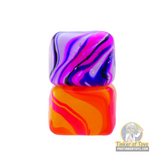 Stacked, colorful swirl and solid cube toy for Schylling SWNCBND