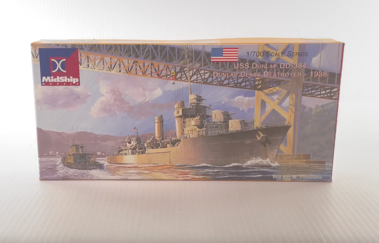 USS Dunlap DD-384 Dunlap Class Destroyer 1938 1:700 | 08 | Midship Models