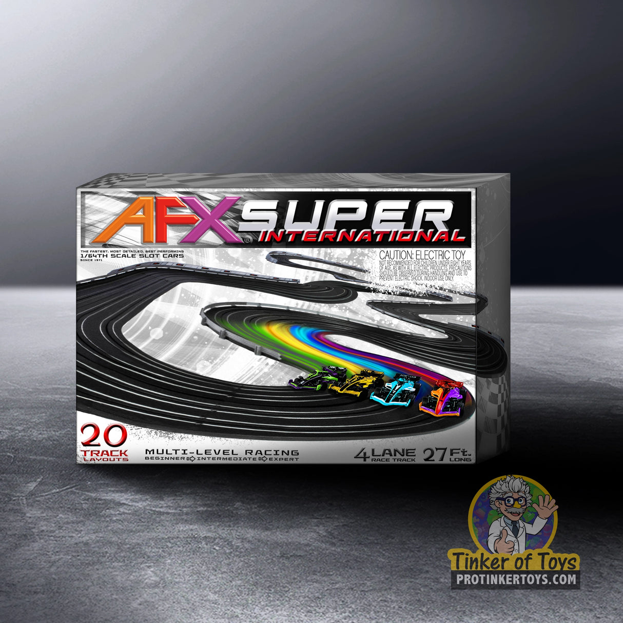Super International 4-Lane w/Tri-Power Pack | 22157 | AFX/Racemasters