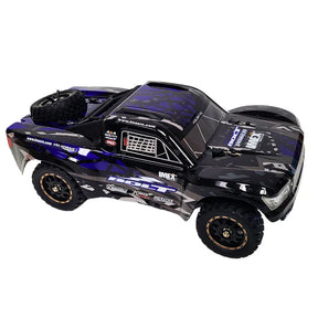Black and purple remote-controlled short course truck for IMEX IMX19415