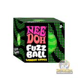 Boxed toy: Needoh Fuzz Ball Wonder Waves, green and black packaging for Schylling WWFZBND