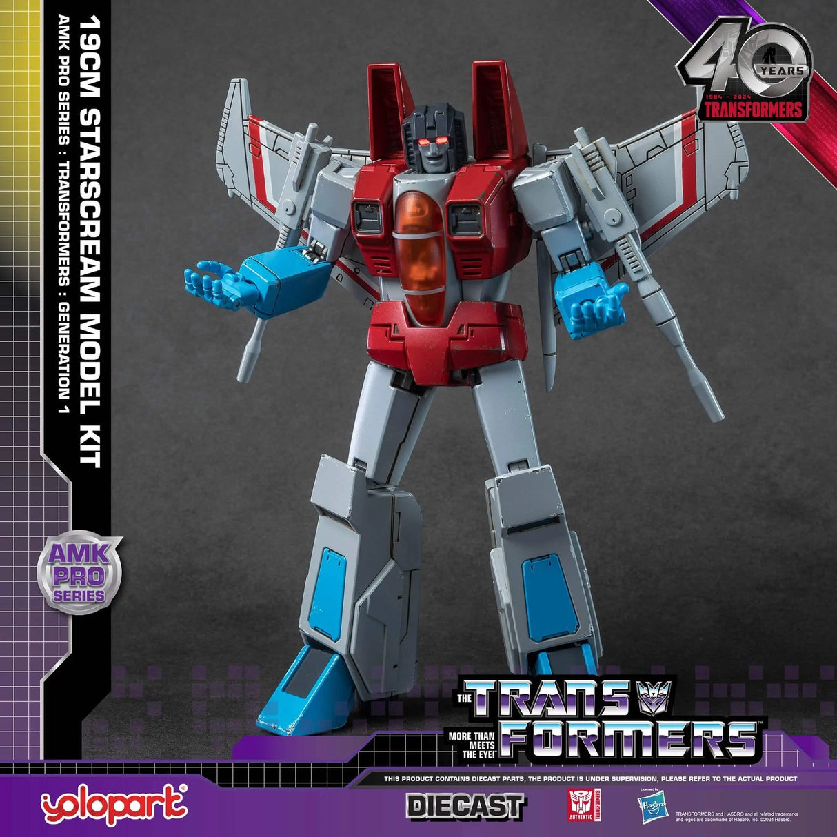 Generation 1 AMK PRO Series 20Cm Transformers: Starscream Model Kit | AMKPG1SC | yolopart