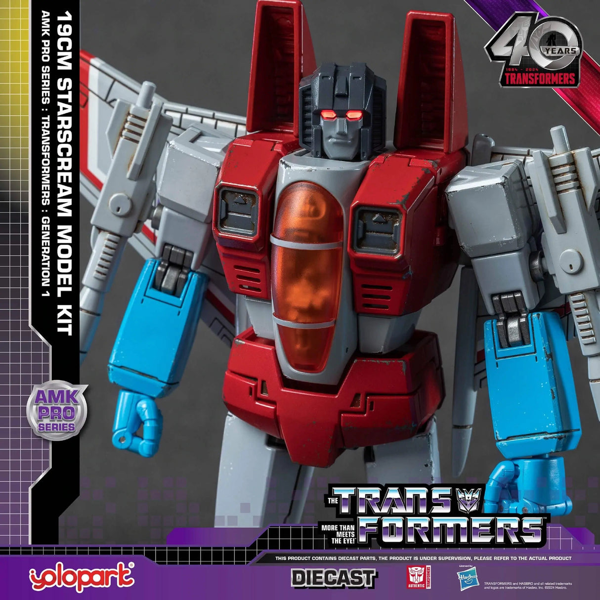 Generation 1 AMK PRO Series 20Cm Transformers: Starscream Model Kit | AMKPG1SC | yolopart