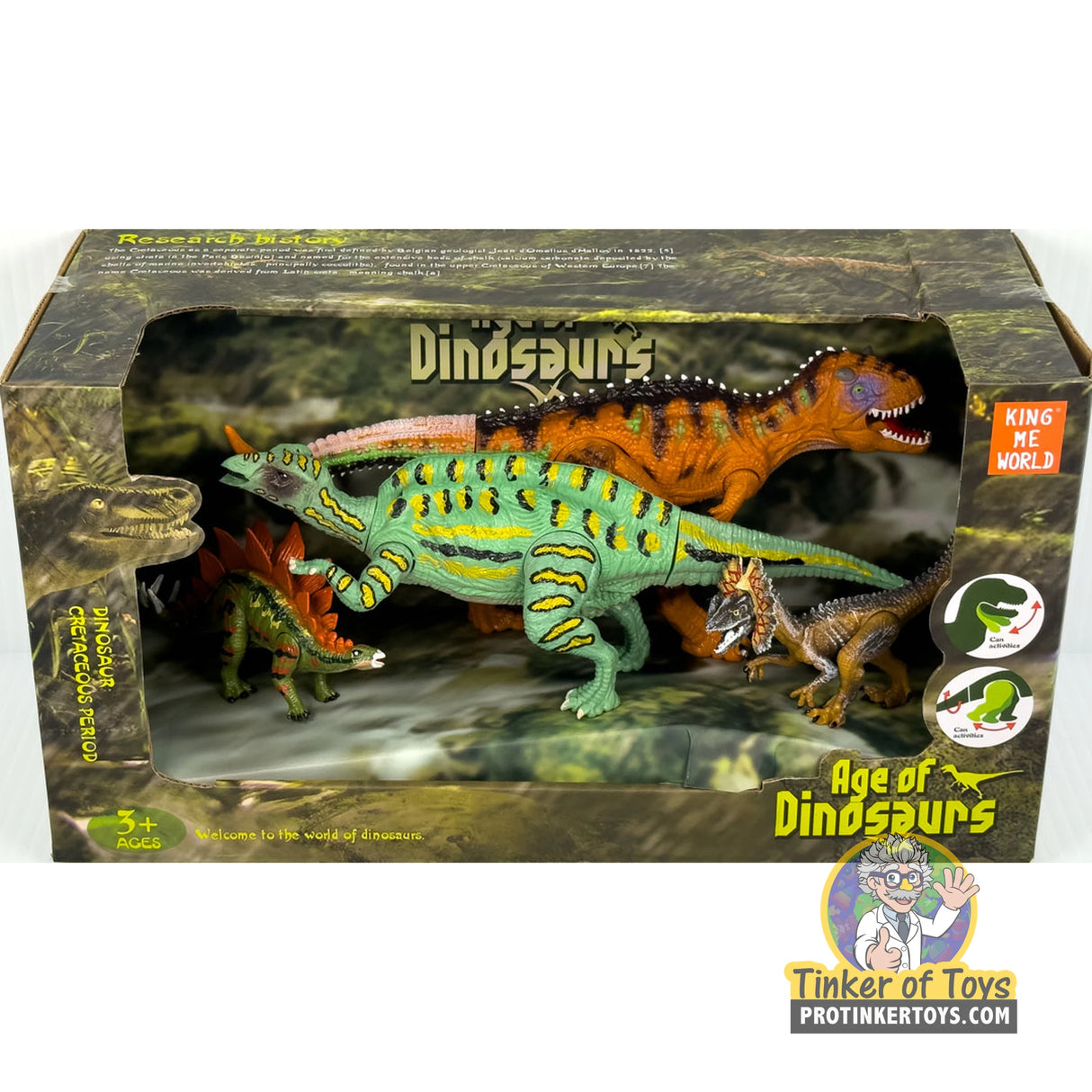 Age of Dinosaurs Figure Set (4 Pieces) | IMX17245 | King Me World