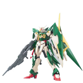 Gundam Fenice Rinascita model kit, green and white mobile suit with large wing accents for Bandai 2301523