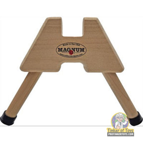Wooden bipod attachment for rubber band guns for Magnum Rubber Band Guns GL2BPD