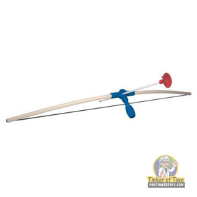 Toy bow and arrow set with three rubber-band powered arrows for Magnum Rubber Band Guns GL2BandA3A