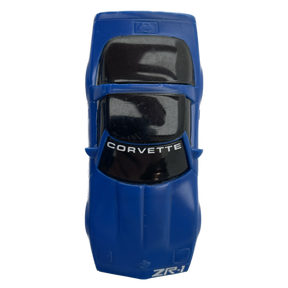 Blue toy car, 1984 Corvette ZR-1 model for Tyco B7131