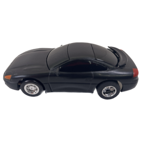 Black toy car, 1994 Dodge Stealth model, viewed from the side for Tyco B9061