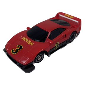 Red Tyco Ferrari F40 toy car, model number B6320, marked with '3'