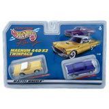 Yellow 1957 T-Bird And Purple 1957 Chevy Hot wheels | 36937 | 15045B | Tyco Magnum 440-X2