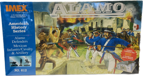 Miniature set depicting historical battle scene at the Alamo fort for IMEX IMX612