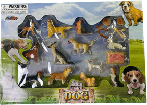 Dog playset with multiple dog figures for imaginative play for IMEX IMX49573