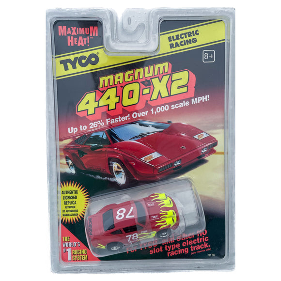 Porsche Carrera #78 Flames Maximum Heat! | 9178 | Tyco Magnum 440-x2