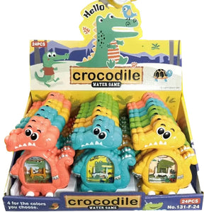 Assorted colored crocodile bath toys in a box set for BVP 89069