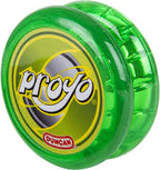 Green and yellow yo-yo with "PROYO" logo for Duncan 3290PY
