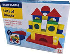 Colorful bath blocks for stacking and playing in the tub for 22078