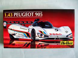 Second Chance Peugeot 905   1:43 Figure Set | 80110 | Heller Model Co.