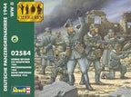 German WWII infantry figures set, 1:72 scale, 48 parts for Revell 02584