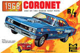 MPC 1968 Dodge Coronet Hardtop w/Trailer 1:25 Scale Model Kit | MPC975 |  MPC Model