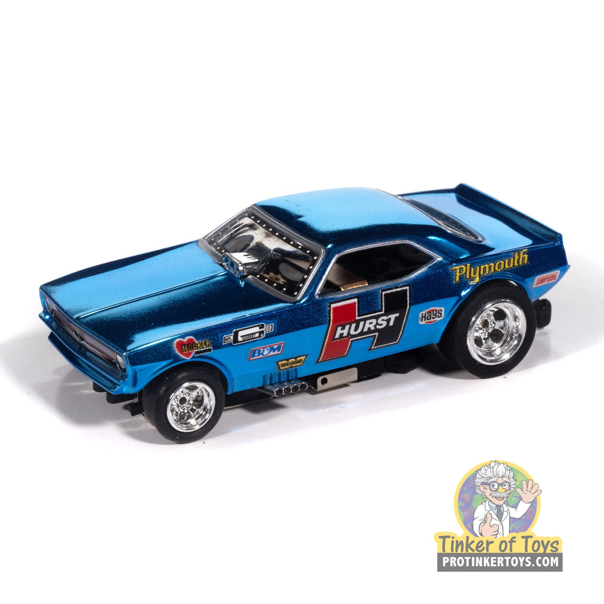 4Gear 1970 Plymouth Barracuda Drag Hurst Shifters (Blue) | SC422 | Auto World