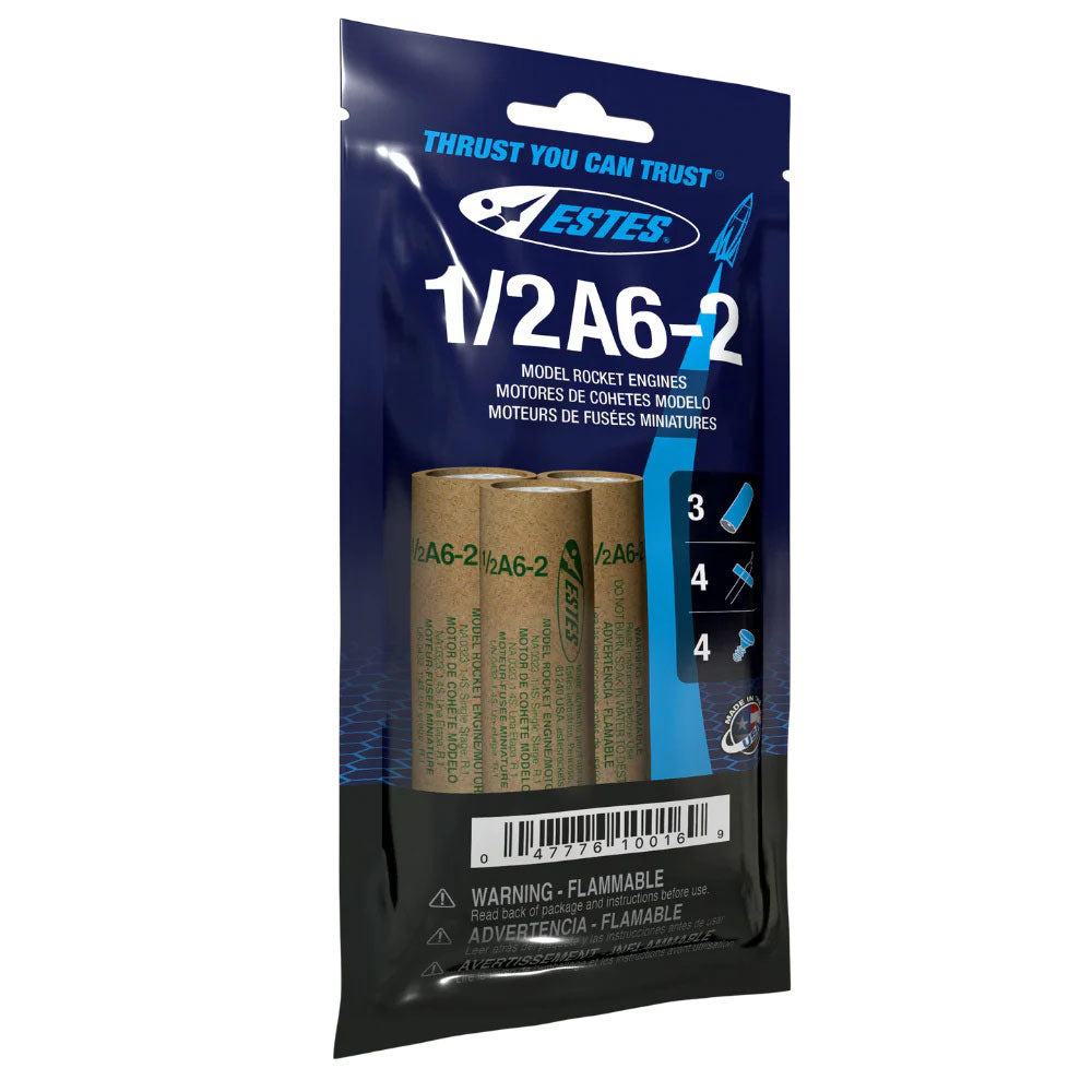 1/2A6-2T Model Rocket Engines, (4pk) | EST10016 | Estes