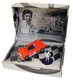 Race car and driver figure in open display box for GB Track W01