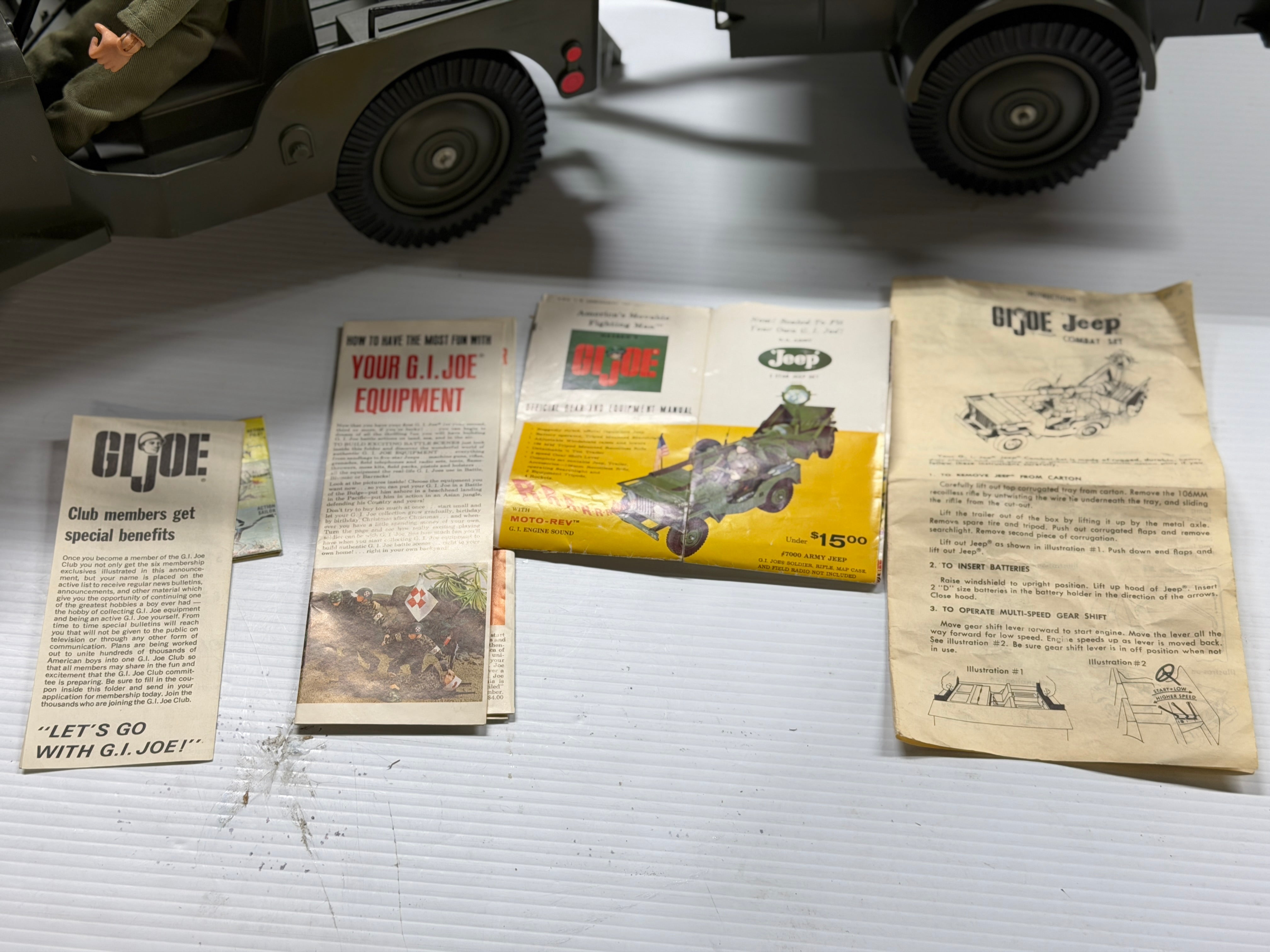 決算大特価 GI.joe コンバットジープ 1970年代 サイズ 1/6 人形2体付き