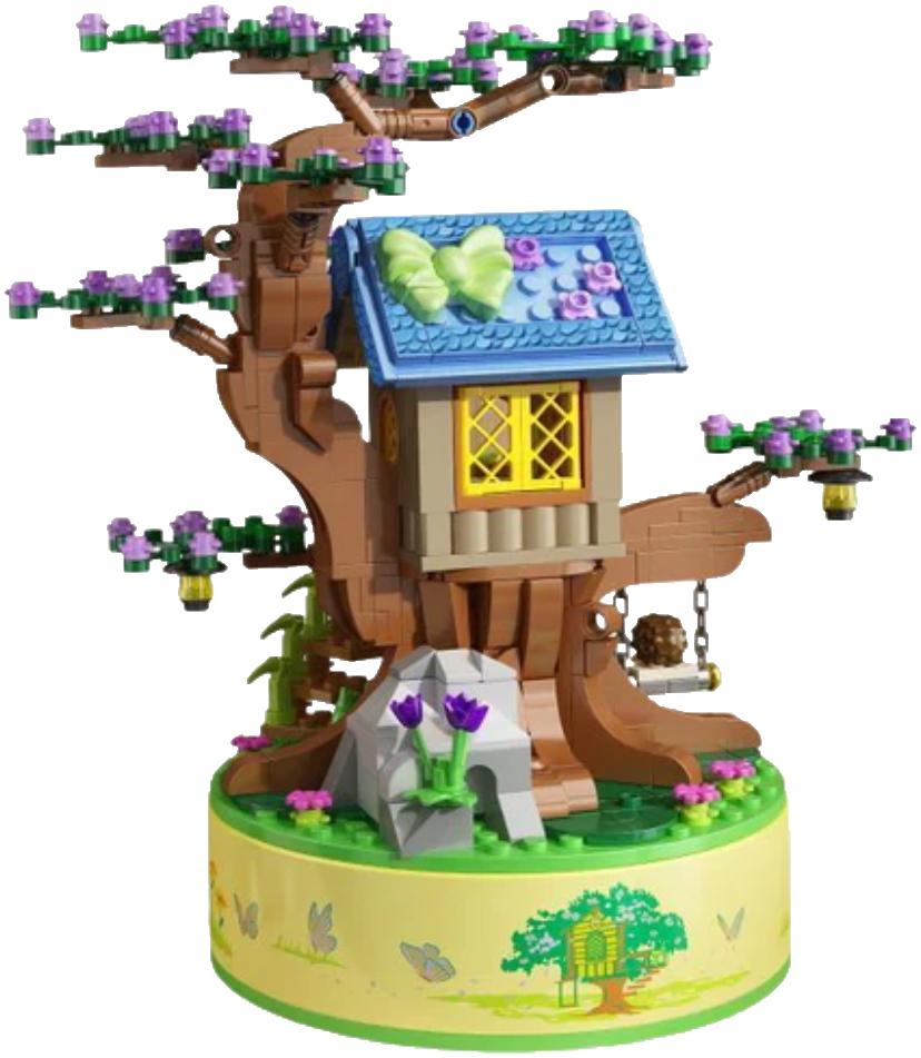 Panlos Tree House Music Box model 656017 assembled product cutout