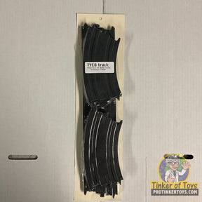 Tyco track set for quick-clik racing, featuring banked curves for 6735