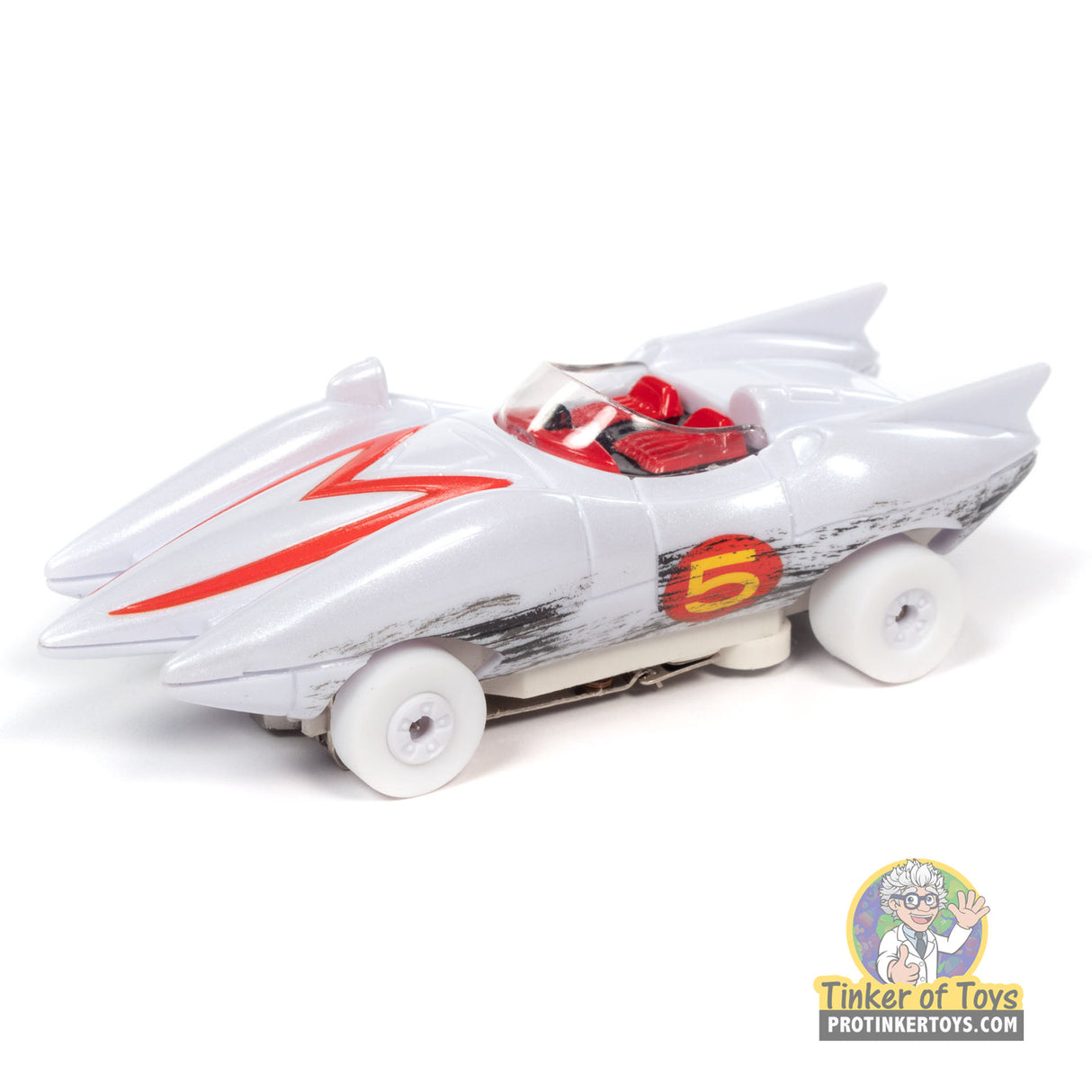 iWheels Thunderjet Speed Racer Mach 5 Silver Screen Machines | SC381 | Auto World