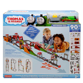 Train set for building and racing cargo trains with Thomas and Percy for Thomas and Friends 1536068