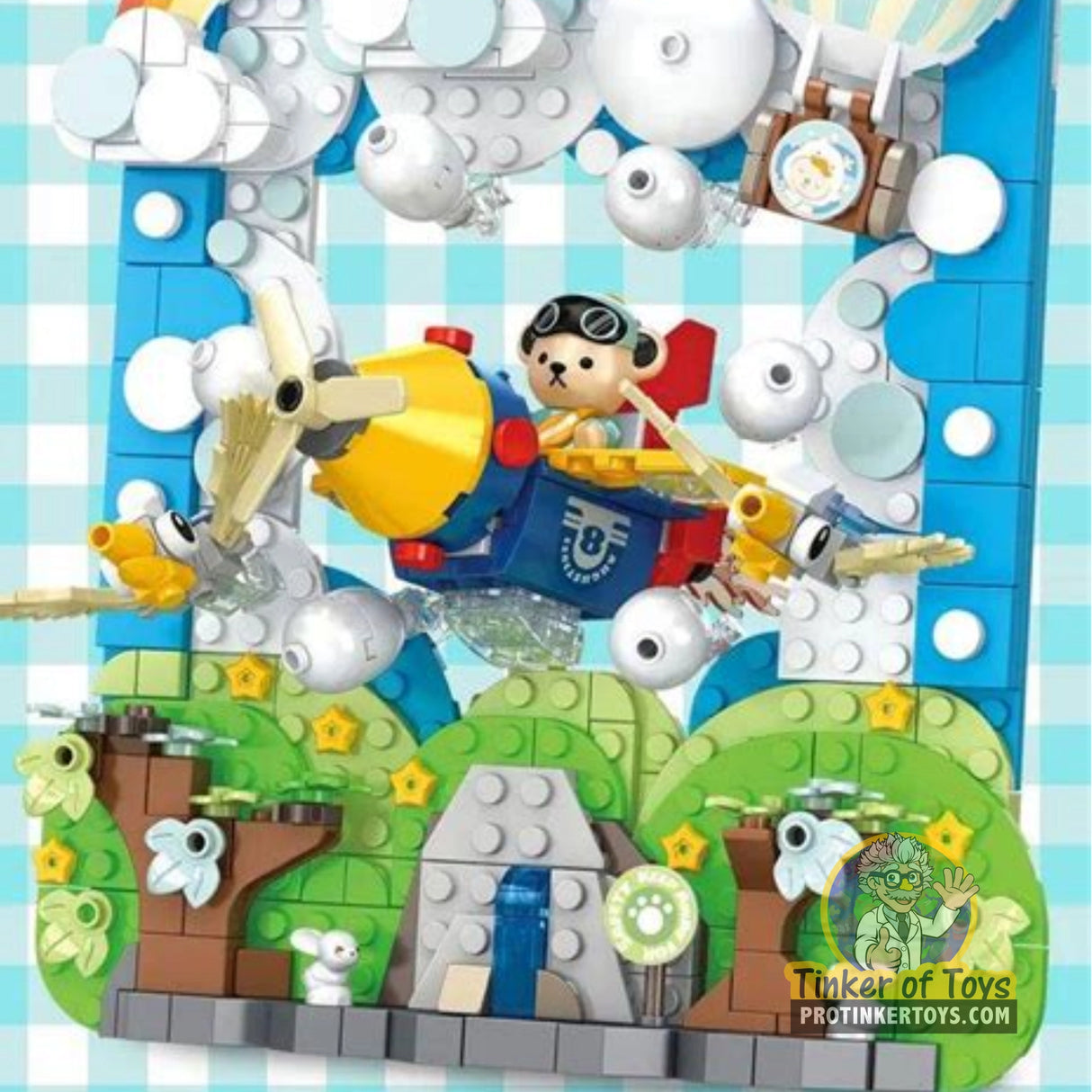 Inbrixx 81504 Teddy Jungle Flight – 425pcs Display Brick Figure