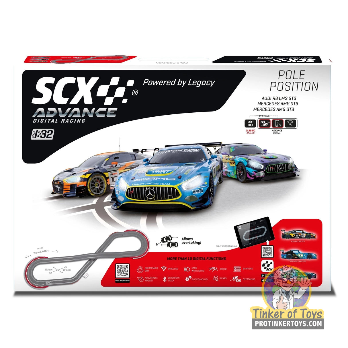 SCX Advance | Pole Position | E10596 | 1/32 Slot Car Racing Set