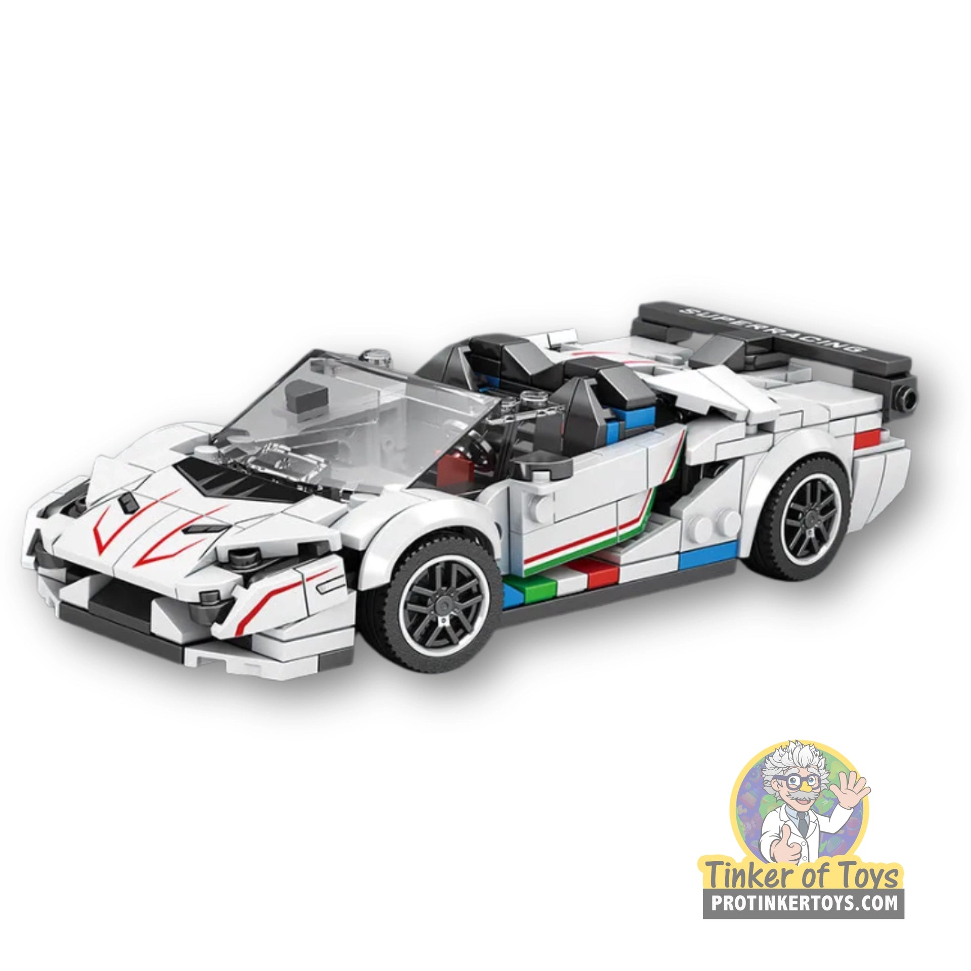 reina コンパクト Italian Supercar-Style Building Set | REO00687 | Reobrix