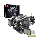 Mould King W12 Twin-Turbo Motorized Engine Building Set (871 Pieces)