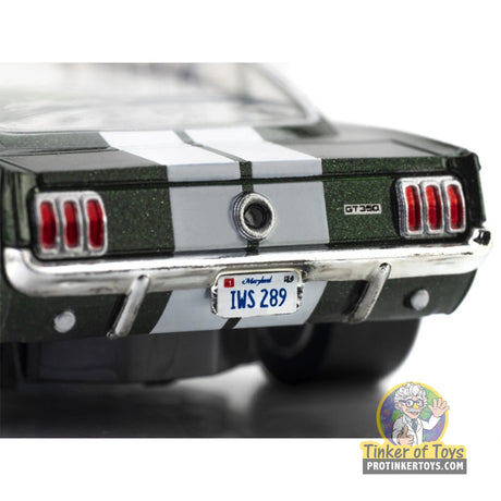 AFX 1966 Shelby Mustang GT350 Ivy Green with White Stripes Mega G+ HO Slot Car