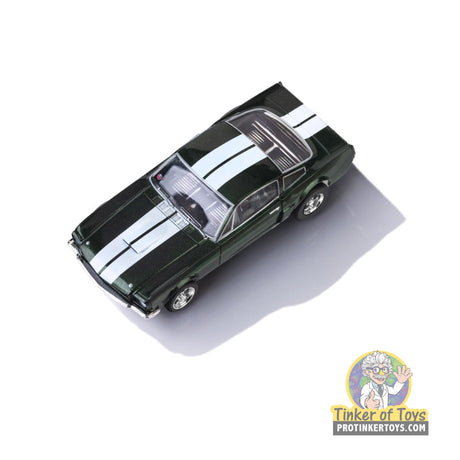AFX 1966 Shelby Mustang GT350 Ivy Green with White Stripes Mega G+ HO Slot Car