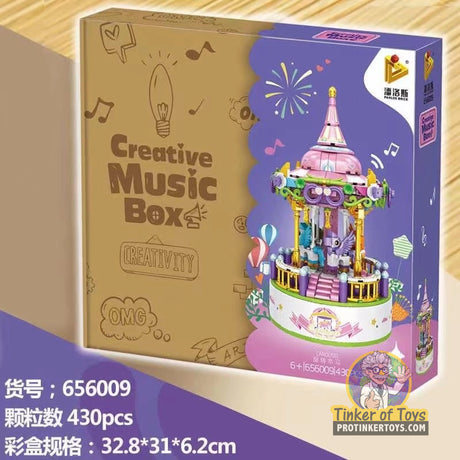 Panlos Creative Music Box Series – Carousel Music Box – Model 656009 (488 Pieces)