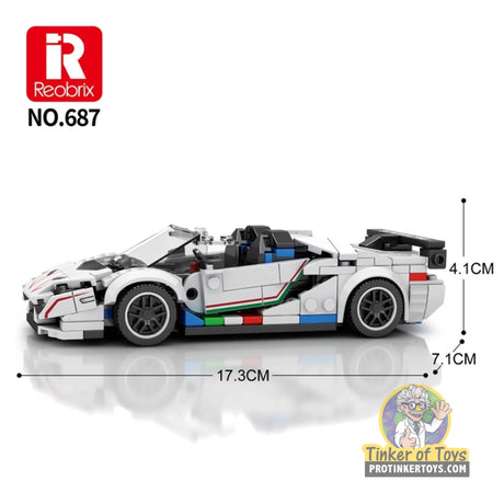 Reobrix 687 Italian Supercar-Style Building Set