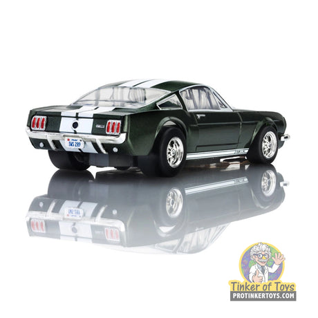 AFX 1966 Shelby Mustang GT350 Ivy Green with White Stripes Mega G+ HO Slot Car