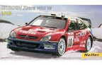 Red Citroen Xsara WRC 1:43 scale model car on snow for Heller 80112