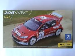 Second Chance Peugeot 206WRC  1:43 Figure Set | 80113 | Heller Model Co.