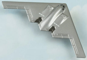 Gray B-2 Spirit stealth bomber model kit, viewed from the side for HotWings 14143