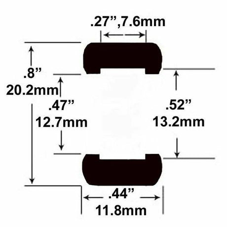 Slot Car Tires for Fly Gt40, Ferrari 365, Gtb, Porsche, Scalextric GT40 Diablo, Renault 5 Jel Claws tires for ST 1050, view 3