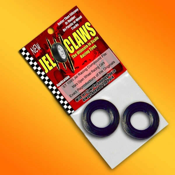 Tire for Marx Open Wheel Racing Cars Jel Claws slot car tire set for ST 1095, view 2