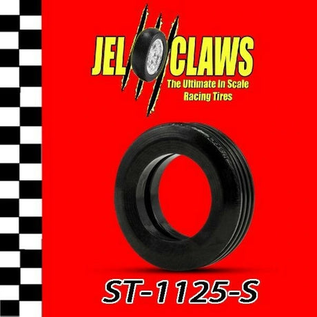 Slot Car Tires for Front Eldon Crash Cars Jel Claws slot car tire set for ST 1125-S, main view