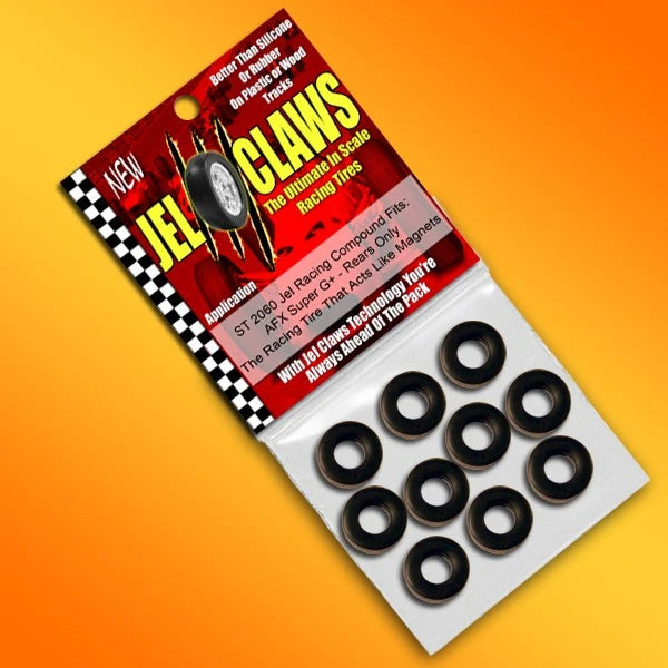 Slot Car Tires for AFX Super G+ - Rears Jel Claws slot car tire set for ST 2060, view 2